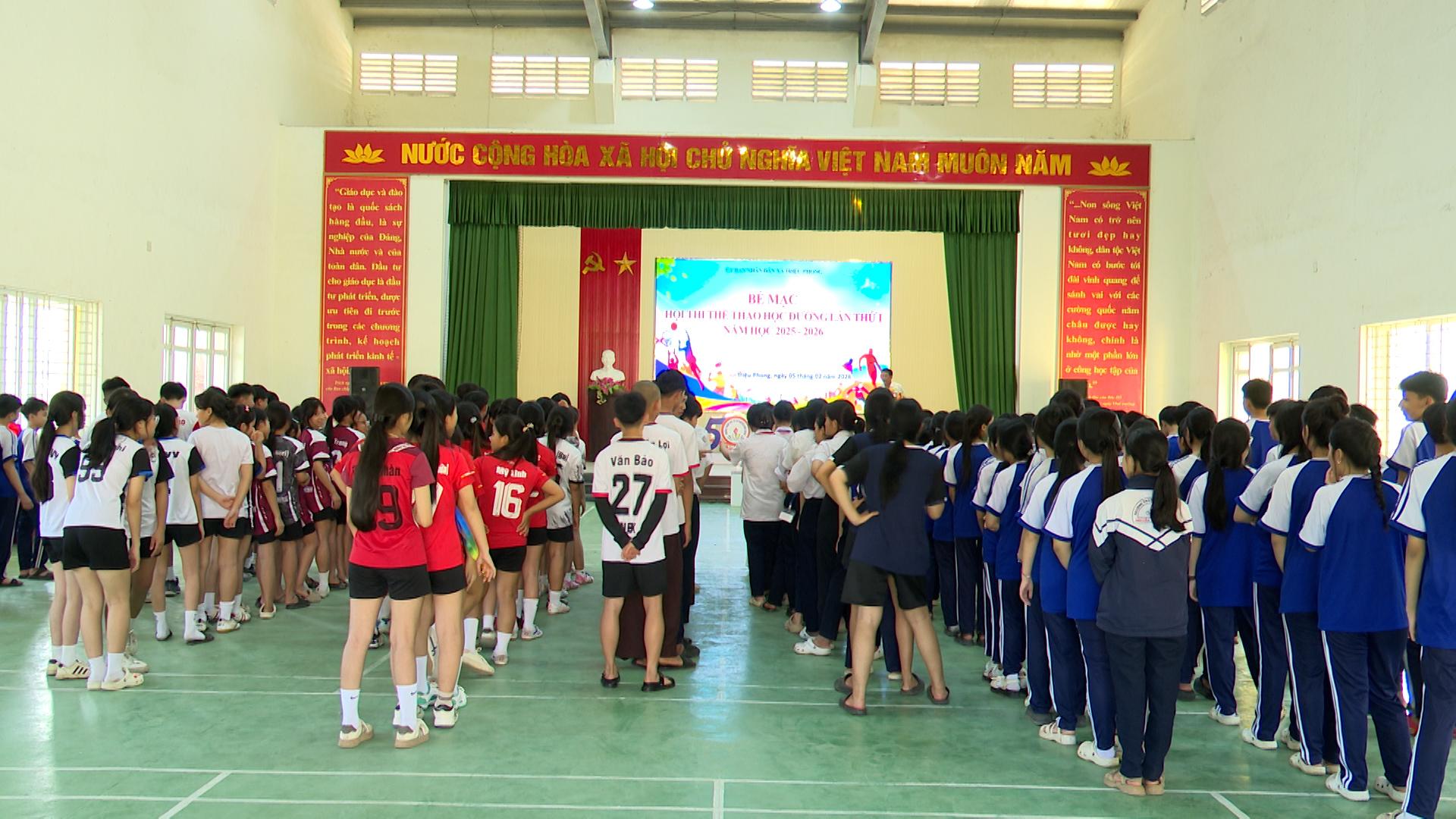 XÃ TRIỆU PHONG - BẾ MẠC HỘI THI THỂ THAO HỌC ĐƯỜNG LẦN THỨ I, NĂM HỌC 2025-2026