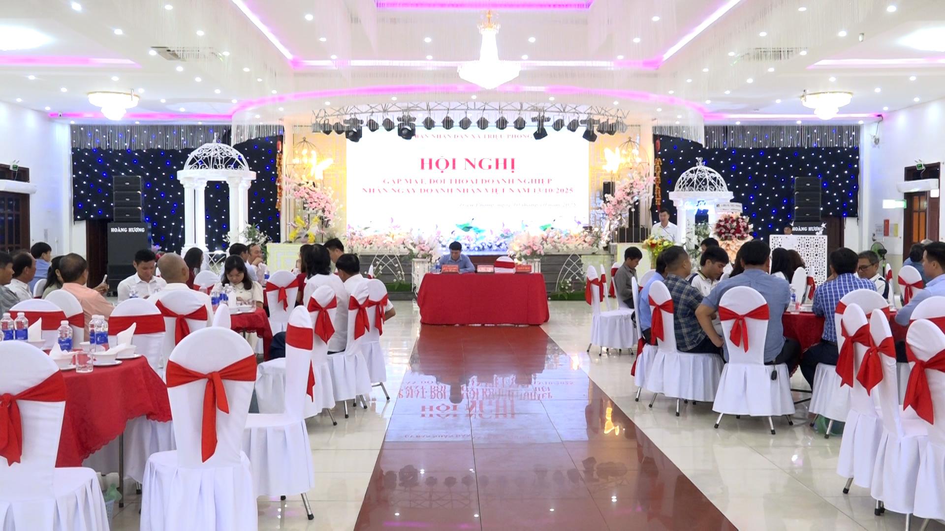 Triệu Phong: Đối thoại, gặp mặt với doanh nghiệp, hộ kinh doanh trên địa bàn xã