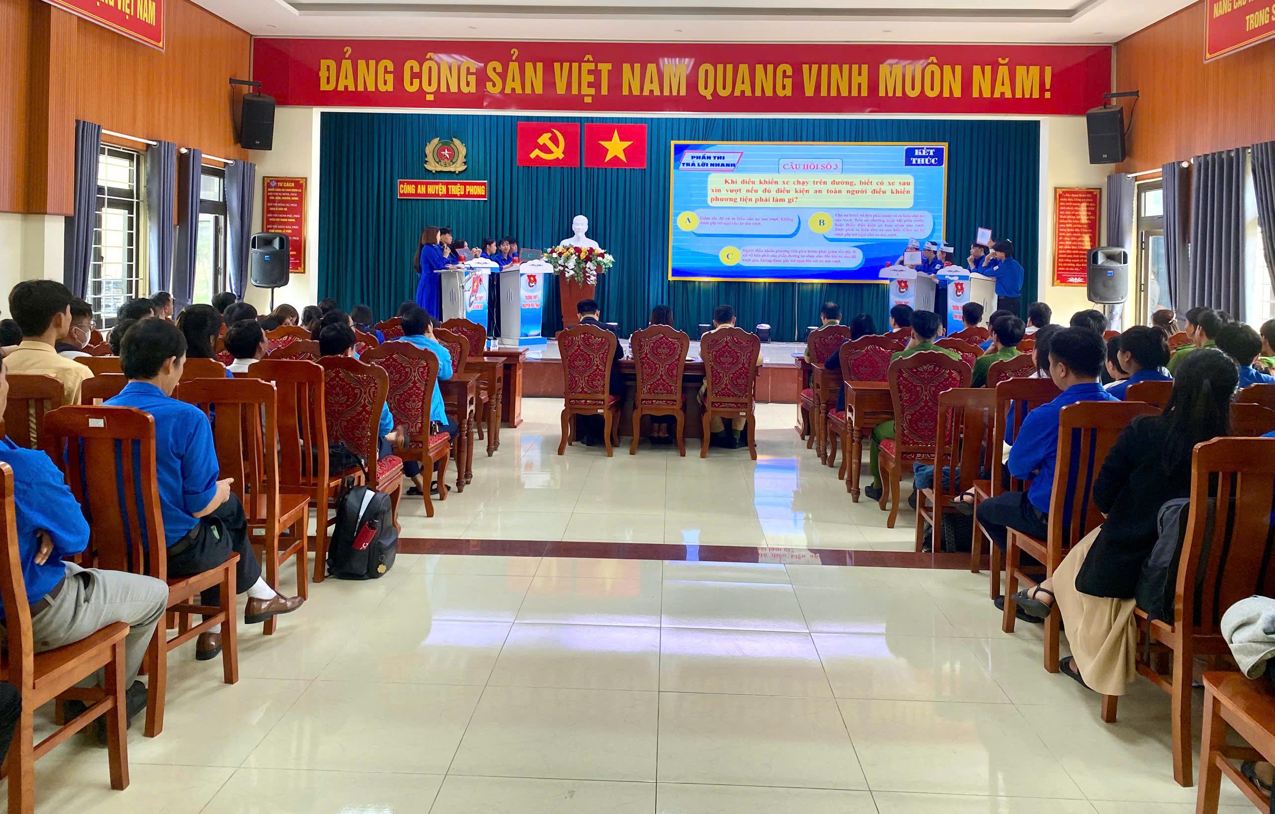 Hội thi “Tuổi trẻ Triệu Phong với công tác truyền thông về an toàn giao thông” năm 2024