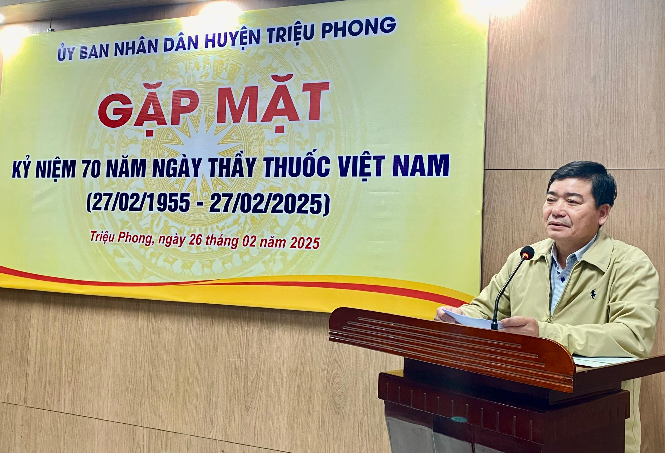 UBND huyện Triệu Phong gặp mặt Kỷ niệm 70 năm ngày Thầy thuốc Việt Nam