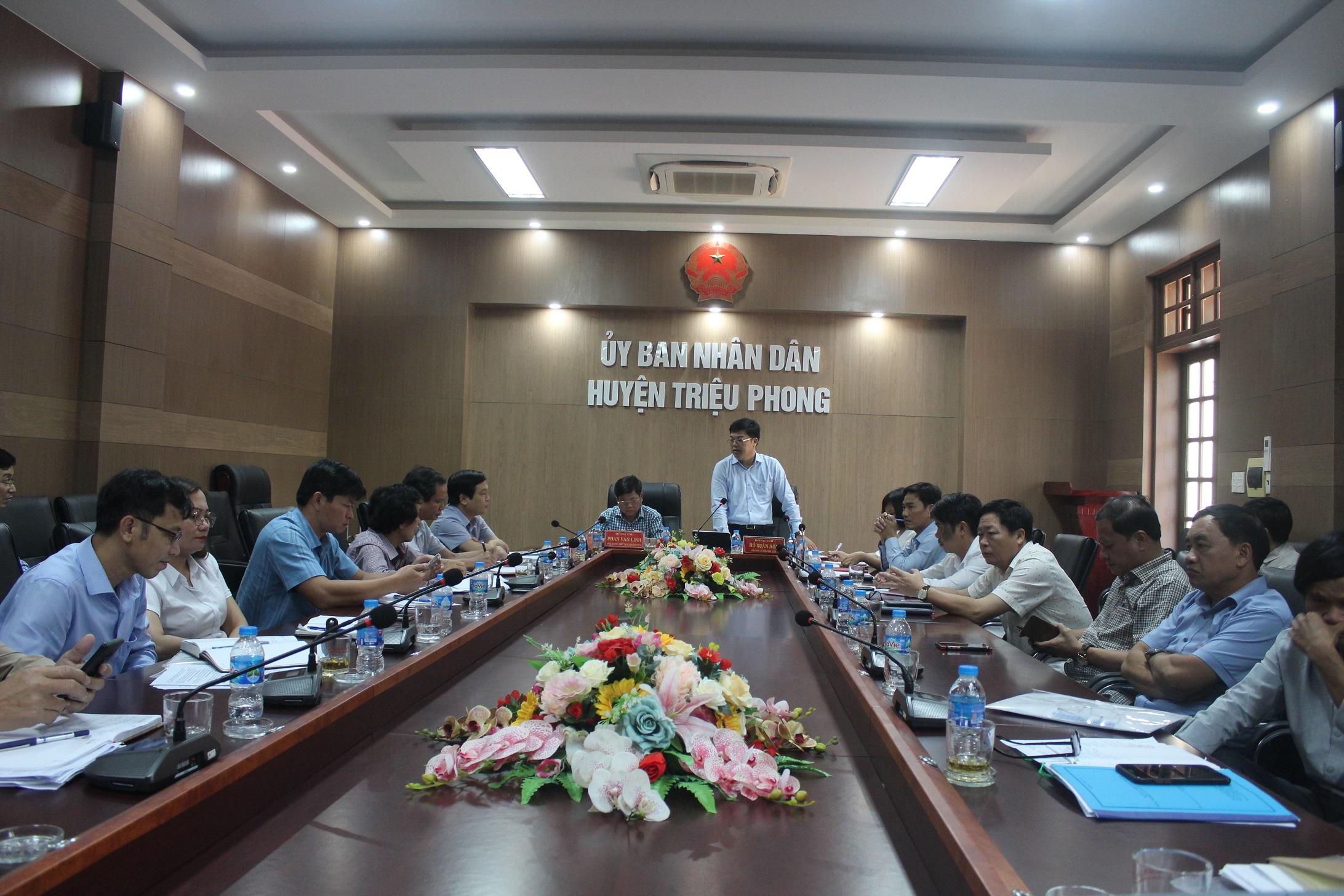 Sở Nông nghiệp và PTNT làm việc với huyện Triệu Phong về xây dựng huyện nông thôn mới