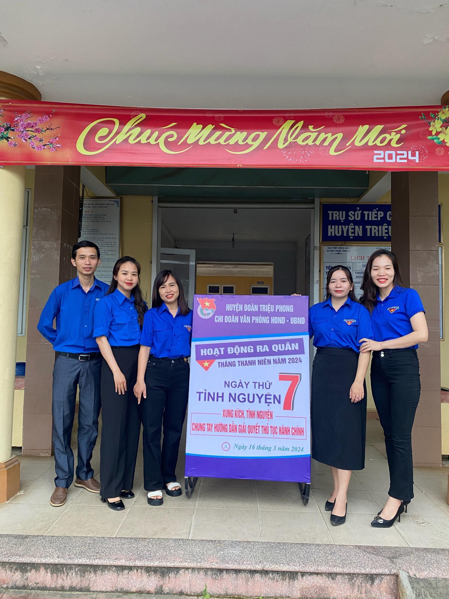 Chi đoàn Văn phòng HĐND - UBND huyện Triệu Phong tổ chức nhiều hoạt động nhân Ngày thành lập Đoàn