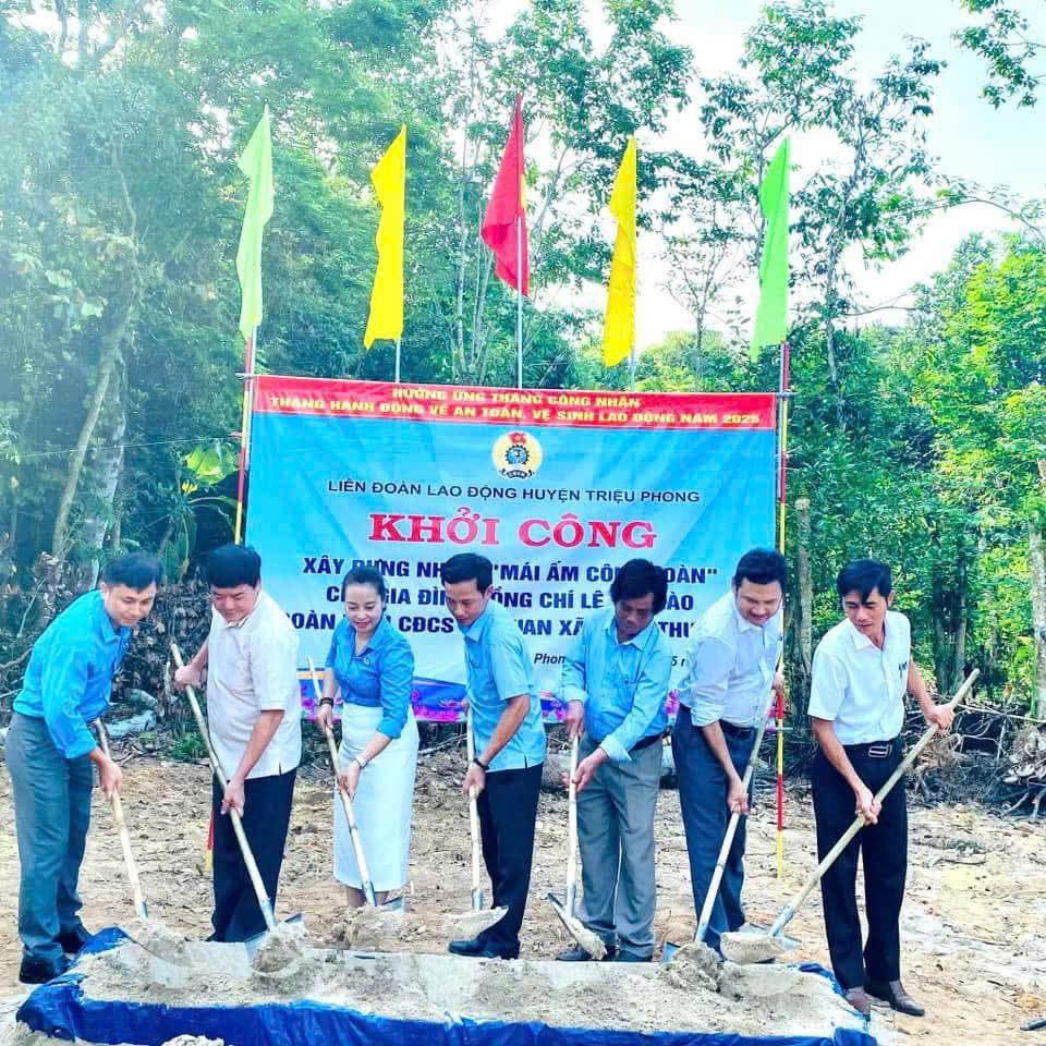 Khởi công mái ấm công đoàn cho đoàn viên có hoàn cảnh khó khăn