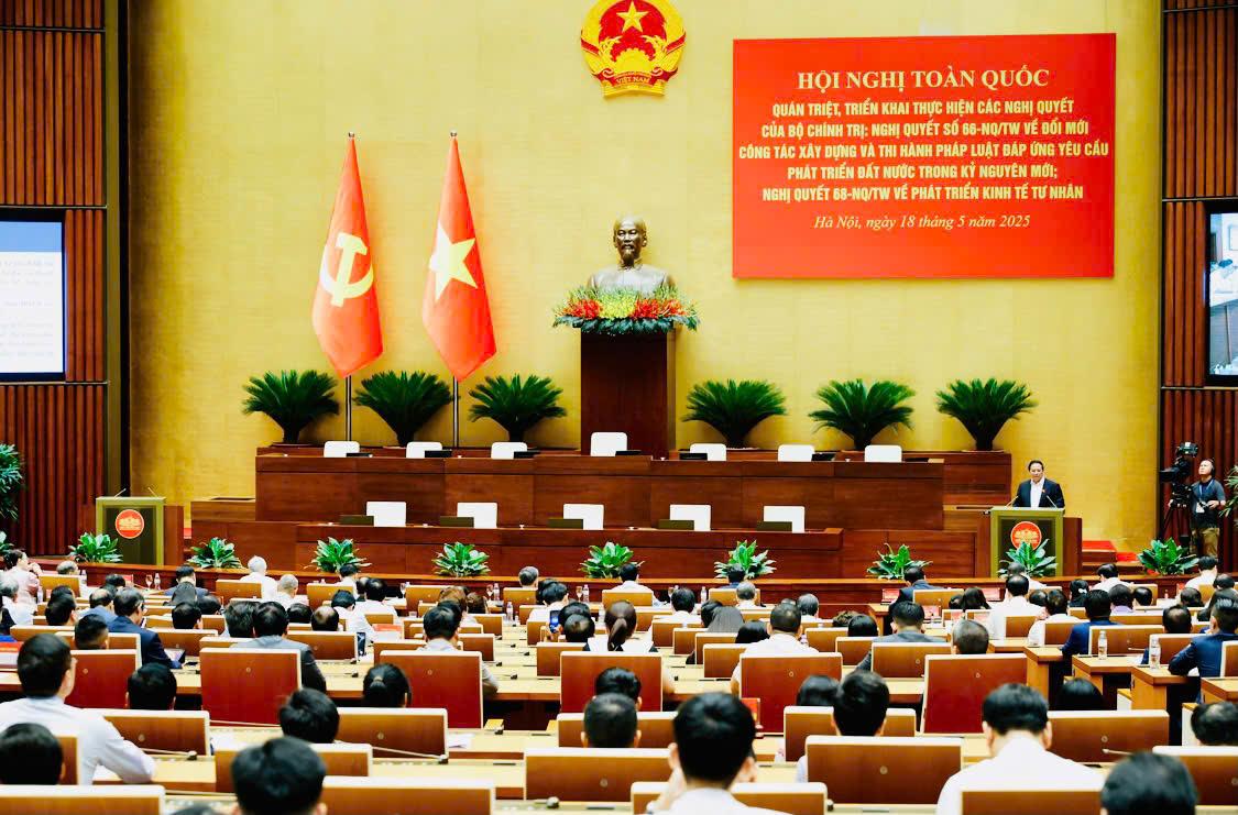 Hội nghị toàn quốc quán triệt, triển khai thực hiện Nghị quyết số 66 và 68 của Bộ Chính trị