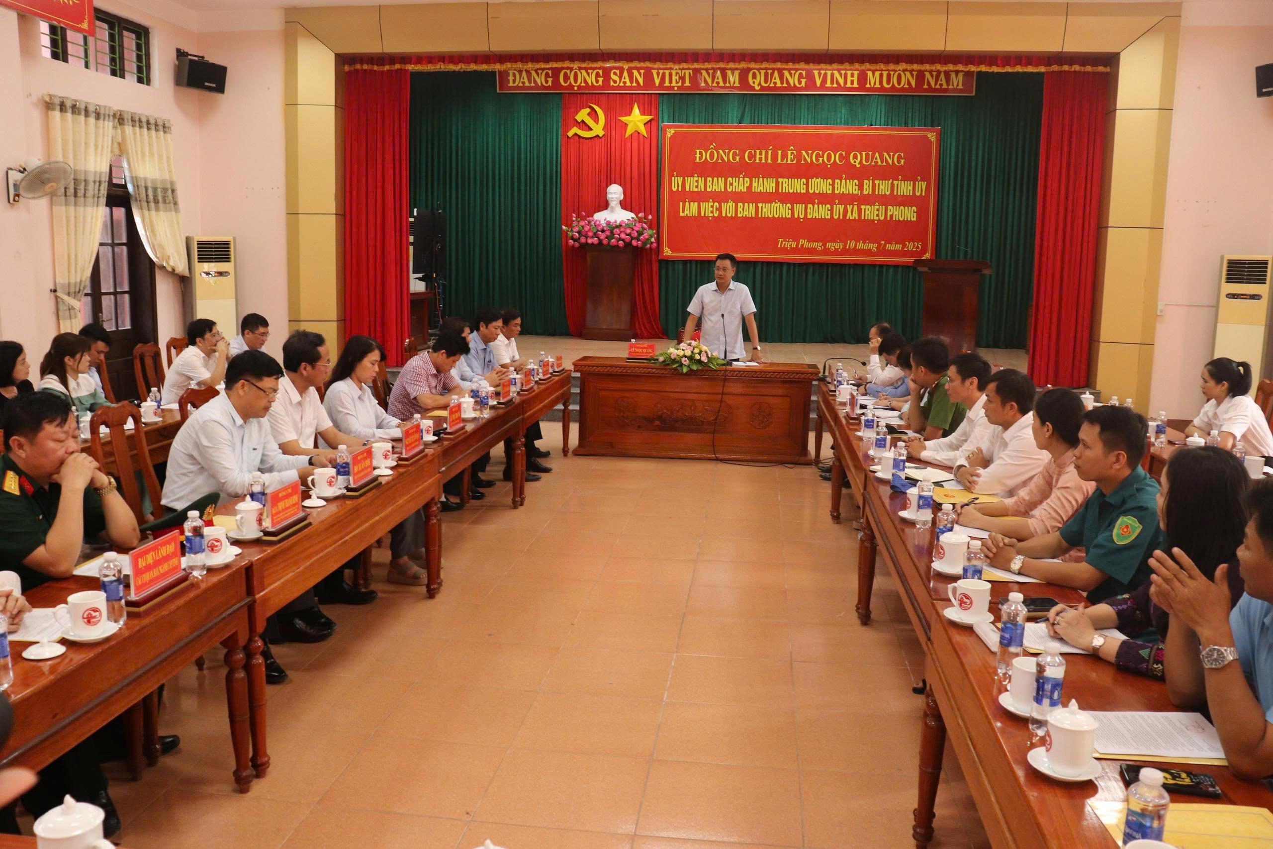 Đồng chí Lê Ngọc Quang Bí thư Tỉnh ủy Quảng Trị đã...