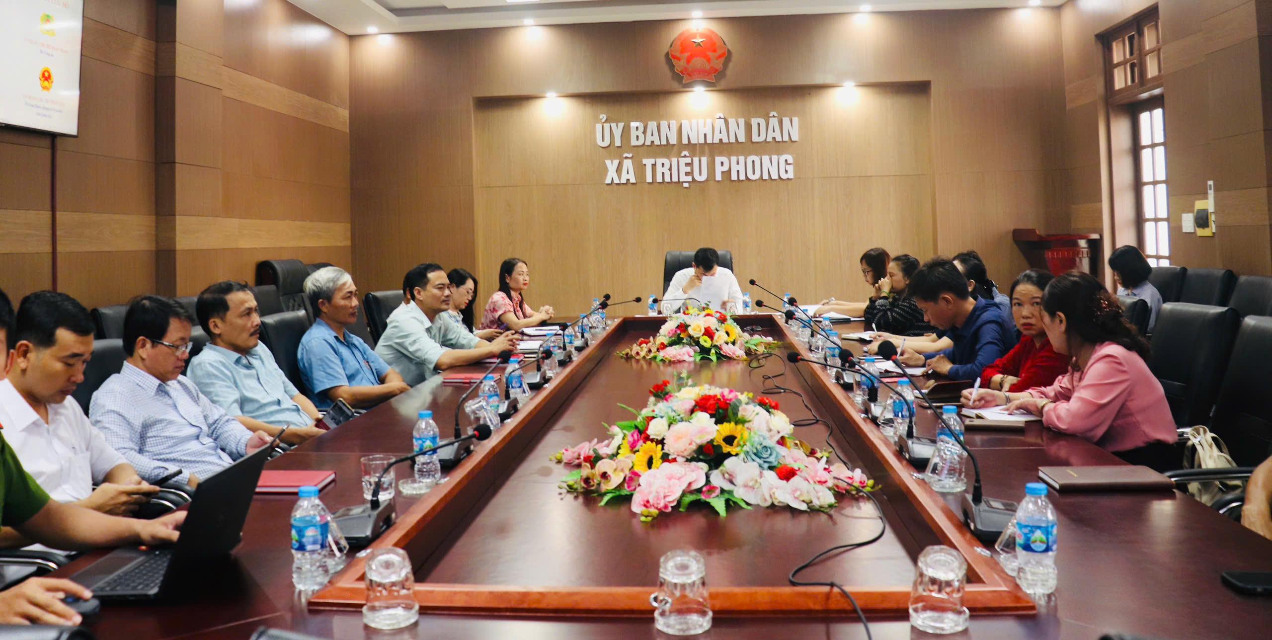 UBND xã tiếp sóng Hội nghị nghị tập huấn chuyên sâu Luật Phòng cháy, chữa cháy và cứu nạn, cứu hộ...