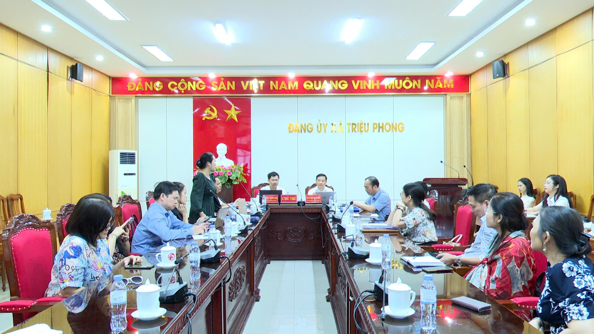 XÃ TRIỆU PHONG - TỌA ĐÀM KHOA HỌC VỀ SẮP XẾP, TINH GỌN BỘ MÁY CỦA HỆ THỐNG CHÍNH TRỊ Ở TỈNH QUẢNG...